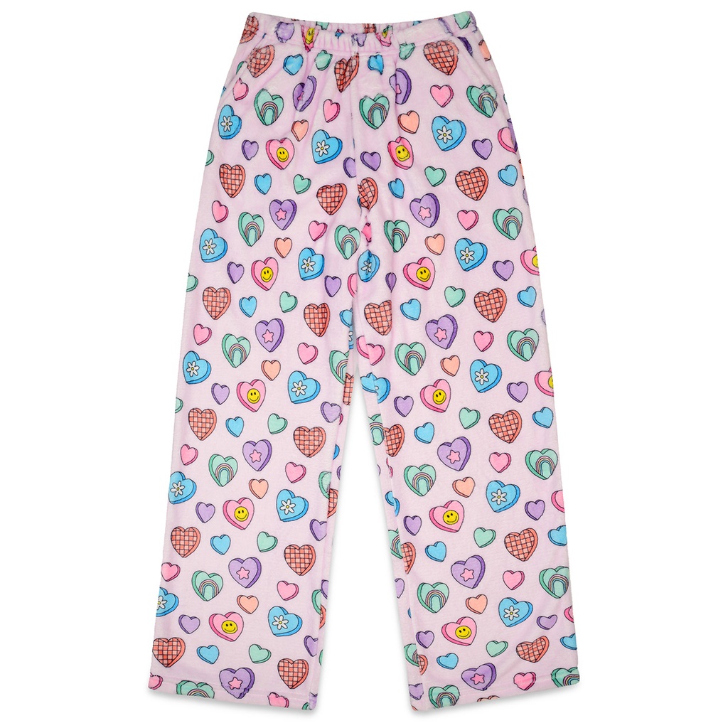 Candy Hearts Plush Pants